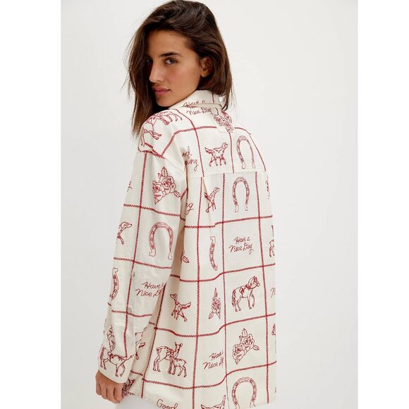 We The Free Have A Nice Day Embroidered Cowboy Shirt - Picture 1 of 4